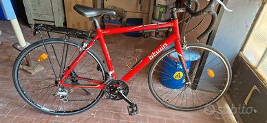 bici corsa btwin triban rossa h49x54