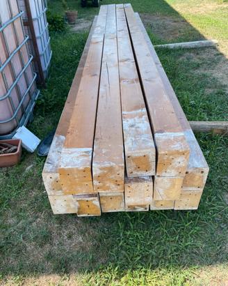 8 Travi  abete cm 13,5x16,5x224