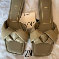 Sandali di pelle di Zara nuovo n. 39