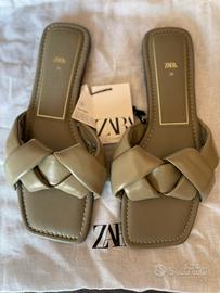 Sandali di pelle di Zara nuovo n. 39
