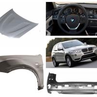 Bmw X3 paraurti musata fanale cofano airbag 10-14