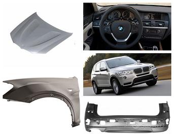 Bmw X3 paraurti musata fanale cofano airbag 10-14