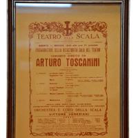 Locandina concerto Antonio Toscanini 