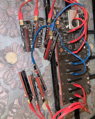 Scheda madre per mining + case