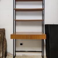 Libreria design metallo e legno