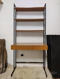 Libreria design metallo e legno