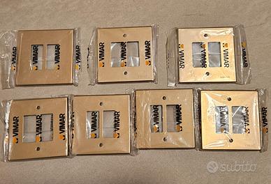 Vimar serie 8000 - Placca 2M bronzo 08506.BR