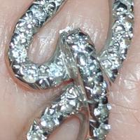 anello oro bianco con zirconi 