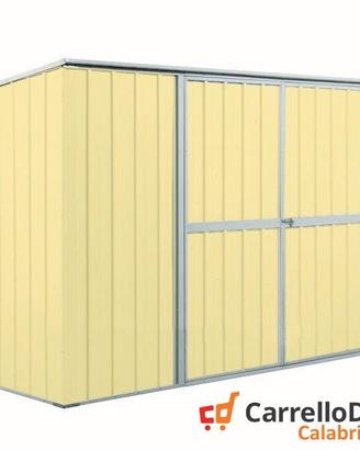 Casetta giardino in Acciaio 345x186cm - 6mq beige