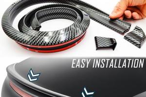 SPOILER Posteriore PEUGEOT Cofano in CARBONIO