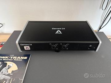Scheda audio Apogee Element 24 + staffe rack+cavo