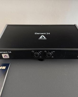 Scheda audio Apogee Element 24 + staffe rack+cavo