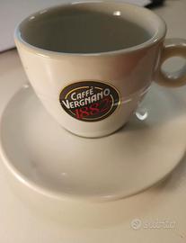 Kit 6 tazzine da caffè Vergano bianco lucido