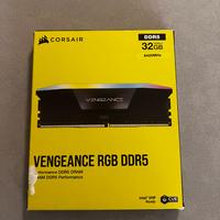 CORSAIR VENGEANCE RGB DDR5 RAM 32GB (2x16GB) 6400M