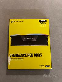 CORSAIR VENGEANCE RGB DDR5 RAM 32GB (2x16GB) 6400M