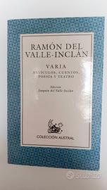 Libro "Varia. Artículos, cuentos, poesía y teatro"