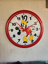 OROLOGIO TOPOLINO DISNEY VINTAGE DA PARETE GRANDE