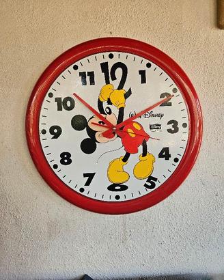 OROLOGIO TOPOLINO DISNEY VINTAGE DA PARETE GRANDE