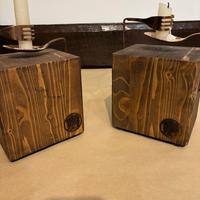 Porta candele rustico