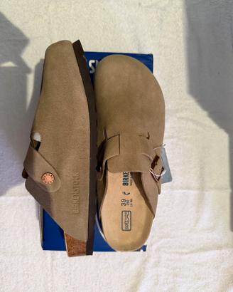 Birkenstock Boston Taupe n. 39– Nuove con scatola