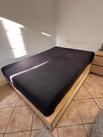 Letto Ikea Mandal + materasso Ikea Valevag 140x200