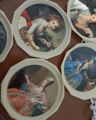 sottobicchieri vintage in plastica