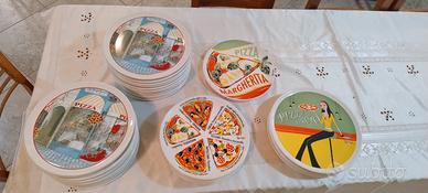 34 PIATTI DA PIZZA IN CERAMICA NUOVI