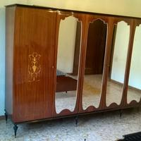 Armadio anni '60, originale, con specchi e decori