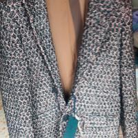 Caldo cappotto a fantasia