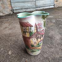 Vaso portaombrelli in ceramica G. Barile Albisola