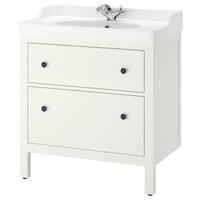 Mobile bagno con lavabo e miscelatore Hemnes Ikea