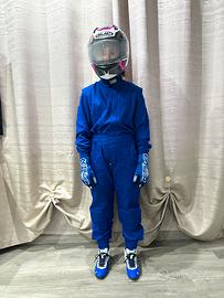 Tuta karting OMP originale taglia 44 blu
