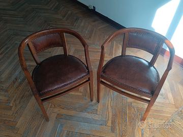 Coppia sedie Art Decò 1950