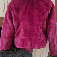 giubbotto reversibile simil pelle pelliccia 