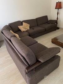 Divano in tessuto usato + tavolino salotto