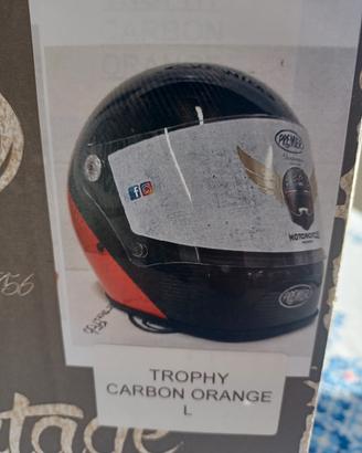 Casco Premier Trophy Carbon Orange tg L