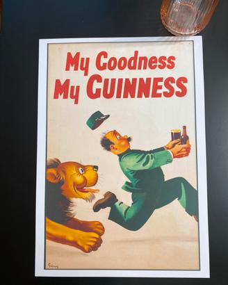 Birra Guinness quadro stampa Pub bar Poster
