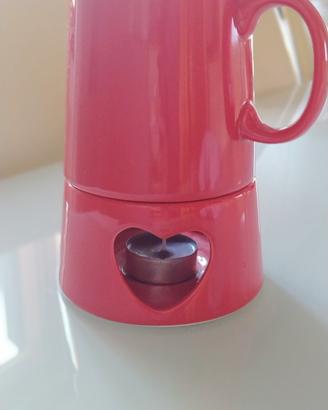 Tazza con base a cuore 
