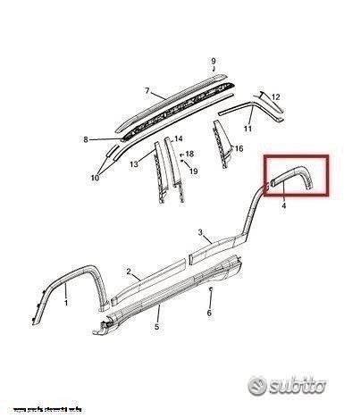 Subito - AGM PARTS RICAMBI AUTO - Modanatura passaruota posteriore sinistro  compass - Accessori Auto In vendita a Napoli