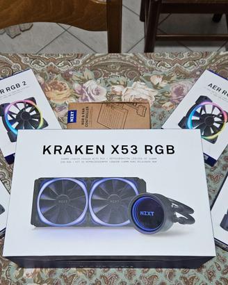 Kit NZXT Kraken X53 + 4 Ventole AER RGB 2