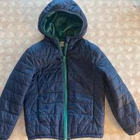 Piumino Prènatal blu con cappuccio