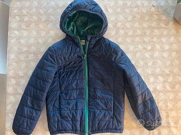 Piumino Prènatal blu con cappuccio