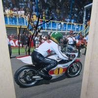 Giacomo Agostini autografo fu foto, Yamaha 500