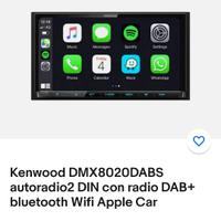 Kenwood 2 din   DMX8020DABS
