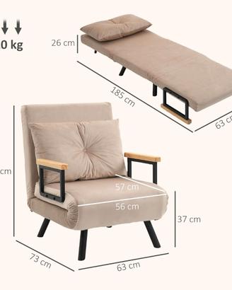 Poltrona Letto , Arancione