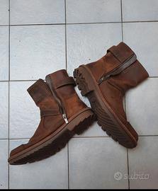 Stivali uomo Clarks in pelle marrone cuoio UK8 1/2