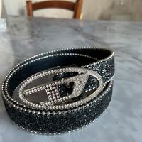 Cintura Diesel brillantinata