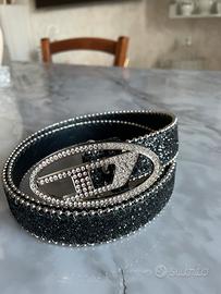 Cintura Diesel brillantinata