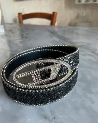 Cintura Diesel brillantinata