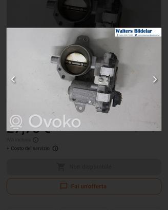 corpo farfallato citroen c3 1400 benzina anno 2010